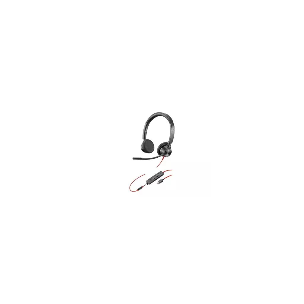 Obrázek produktu Poly Blackwire 3325 Stereo USB-C Headset +3.5mm Plug +USB-C/A Adapter