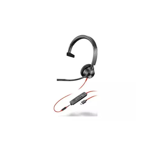 obrázek produktu Poly Blackwire 3315 Monaural Microsoft Teams Certified USB-C Headset +3.5mm Plug +USB-C/A Adapter