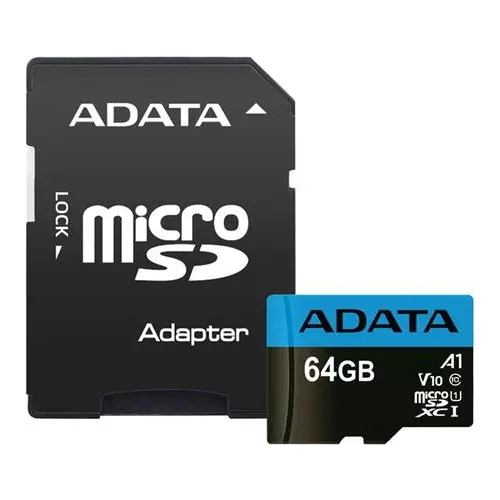 obrázek produktu ADATA MicroSDXC 64GB UHS-I 100 25MB s + adaptér
