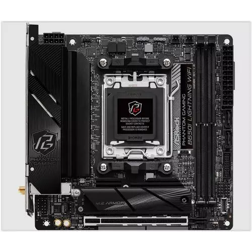 obrázek produktu ASRock B650I LIGHTNING WIFI (AM5, amd B650, 2xDDR5 7200Nhz, PCIE 4.0, HDMI, 2xSATA3 +2xM.2, USB3.2 G2, GLAN 2,5G, mini I