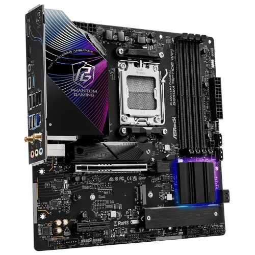 obrázek produktu ASRock B850M Riptide WiFi AMD B850 AM5 4x DDR5 DIMM 3x M.2 HDMI DP USB-C WiFi mATX