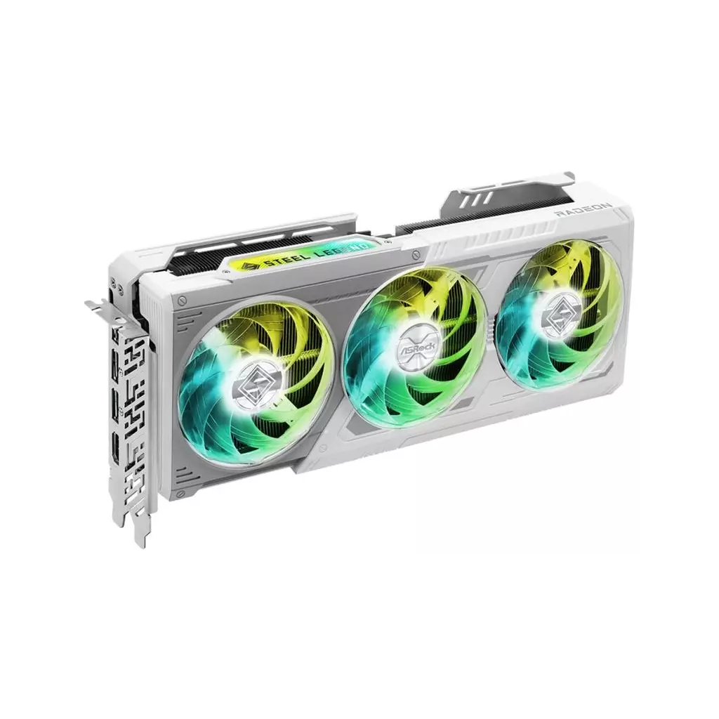 Obrázek produktu ASRock AMD Radeon RX 9070 Steel Legend 16GB OC 16GB GDDR6 PCI-E HDMI 3x DP Bílá