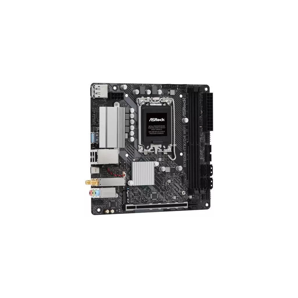 Obrázek produktu ASRock B760M-ITX/D4 WIFI / Intel B760 / LGA1700 / 2x DDR4 / 1x M.2 / HDMI / DP / USB-C / WiFi / Mini-ITX