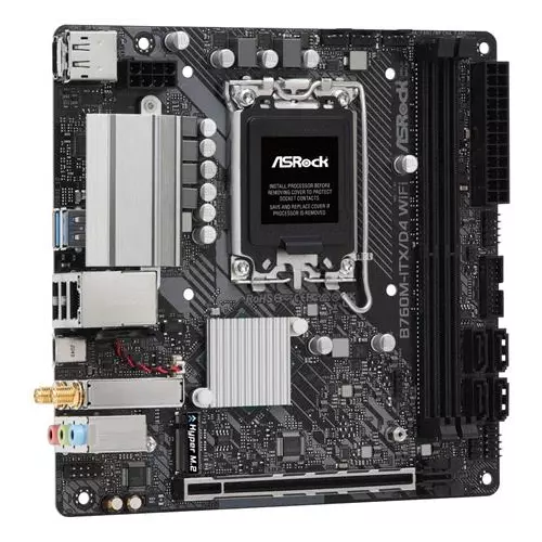 obrázek produktu ASRock B760M-ITX/D4 WIFI / Intel B760 / LGA1700 / 2x DDR4 / 1x M.2 / HDMI / DP / USB-C / WiFi / Mini-ITX