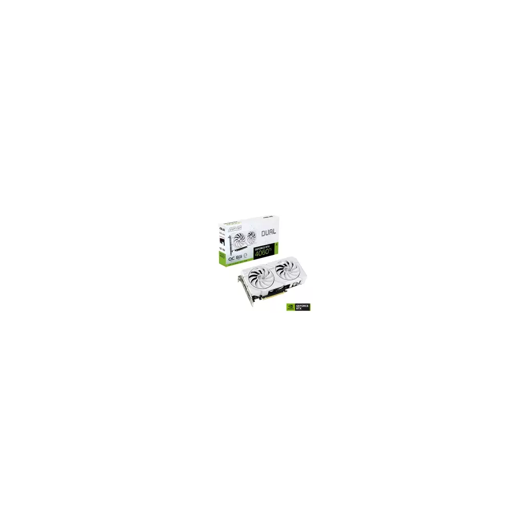Obrázek produktu Asus NVIDIA GeForce RTX 4060 Ti DUAL OC EVO 8G WHITE, 8G GDDR6, 3xDP, 1xHDMI