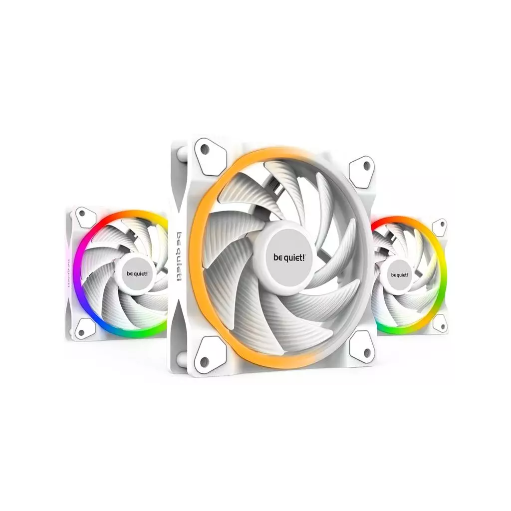 Obrázek produktu Be quiet! ventilátor Light Wings White 120mm PWM high speed 3-pack bílý