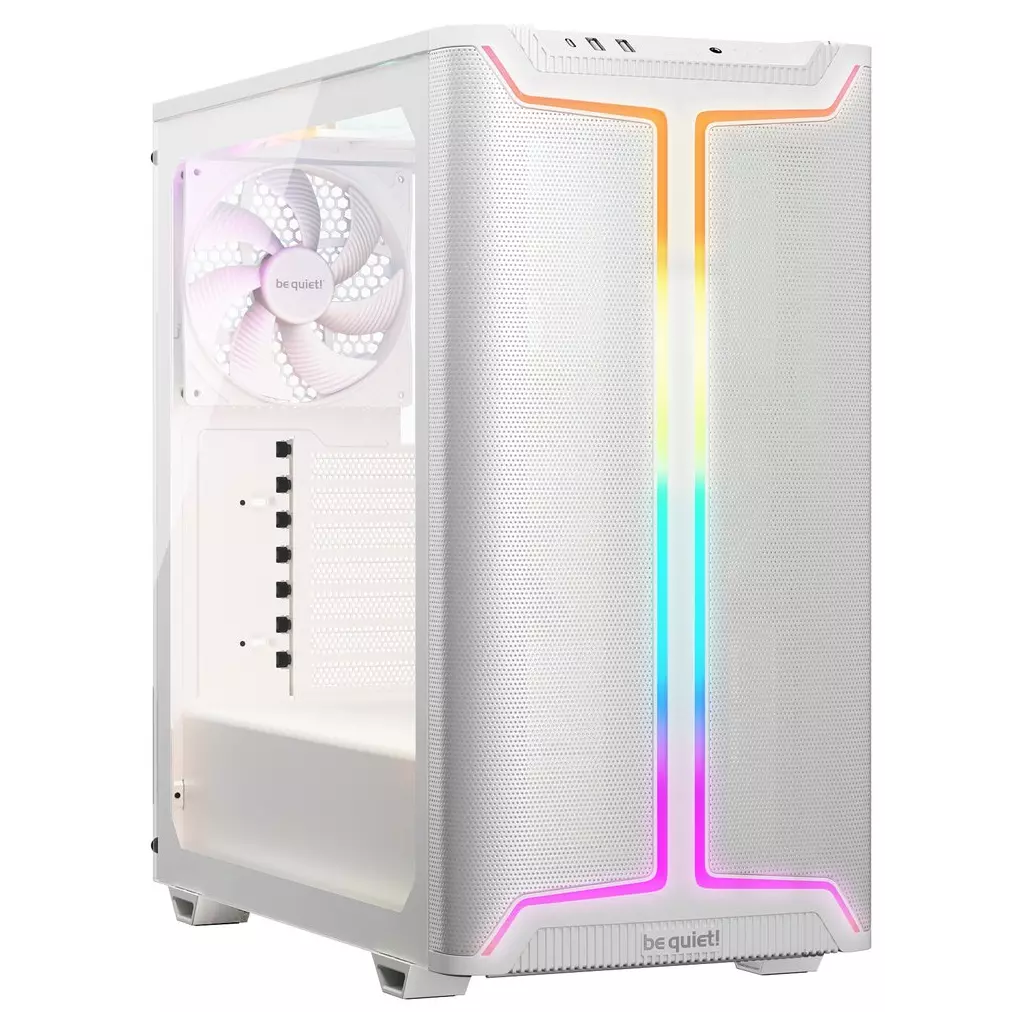 Obrázek produktu Be quiet! skříň Pure Base 501DX ATX 3x140mm PWM fan ARGB LED pásek USB3.2 temperované sklo bílá