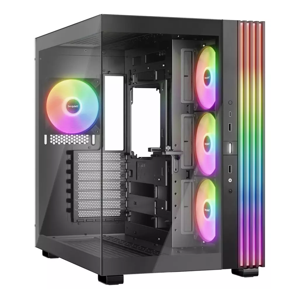 Obrázek produktu Be quiet! skříň LIGHT Base 600LX ATX 4x 120mm ARGB fan 2xUSB 3.0 USB-C panoramatická černá