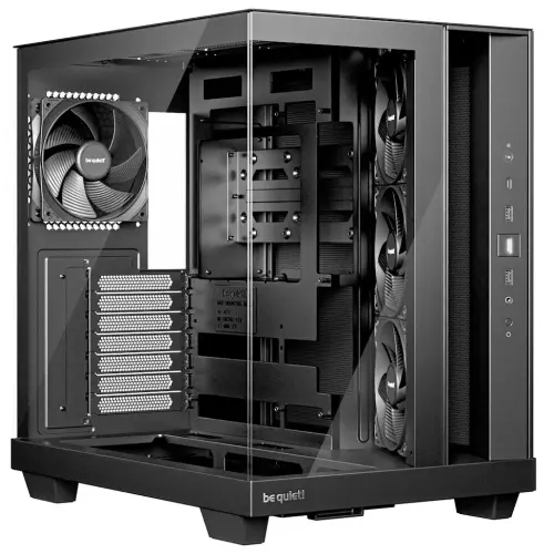 obrázek produktu Be quiet! skříň LIGHT BASE 500 MidT 4x120mm PWM fans 2 x USB 3.2 USB-C panoramatická černá