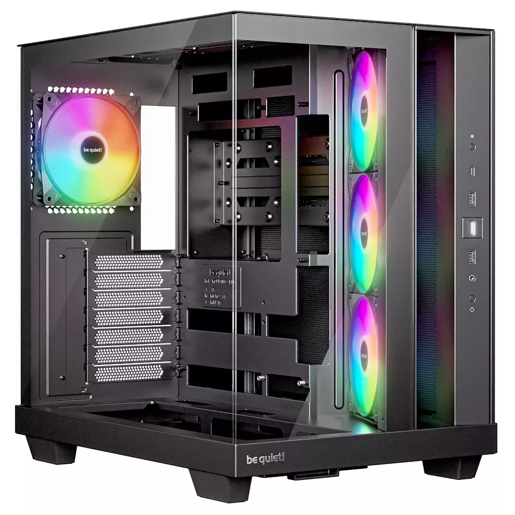 Obrázek produktu Be quiet! skříň LIGHT BASE 500 LX MidT 4x120mm ARGB fans 2 x USB 3.2 USB-C panoramatická černá