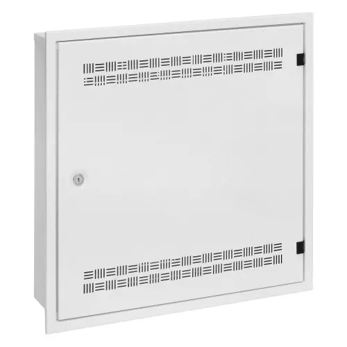 obrázek produktu Solarix rozvaděč SOHO LC-18 do zdi s lištami 2U, 4U a 11U, 550x550x150mm, bílá RAL 9003, s rámečkem k zazdění