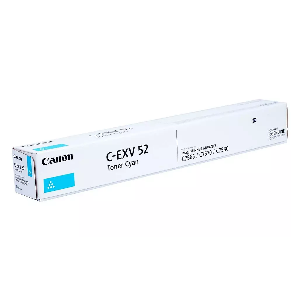 Obrázek produktu Canon originální TONER CEXV52 CYAN iR-ADV C75xx/C77xx 66 500 stran A4 (5%)