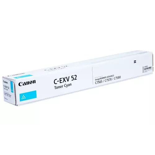 obrázek produktu Canon originální TONER CEXV52 CYAN iR-ADV C75xx/C77xx 66 500 stran A4 (5%)