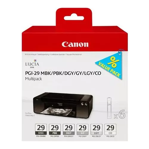 obrázek produktu Canon cartridge PGI-29 MBK/PBK/DGY/GY/LGY/CO Multi