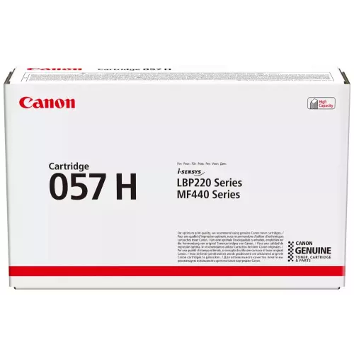 obrázek produktu Canon originální toner CRG-057H BK (10 000str) pro Canon LBP228, LBP226, LBP223, MF449, MF446, MF445, MF443 K černý