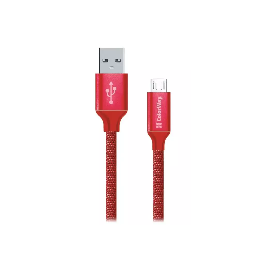 Obrázek produktu Colorway Datový Kabel Usb / Micro Usb/ 1m/ 2.1A/ Červený