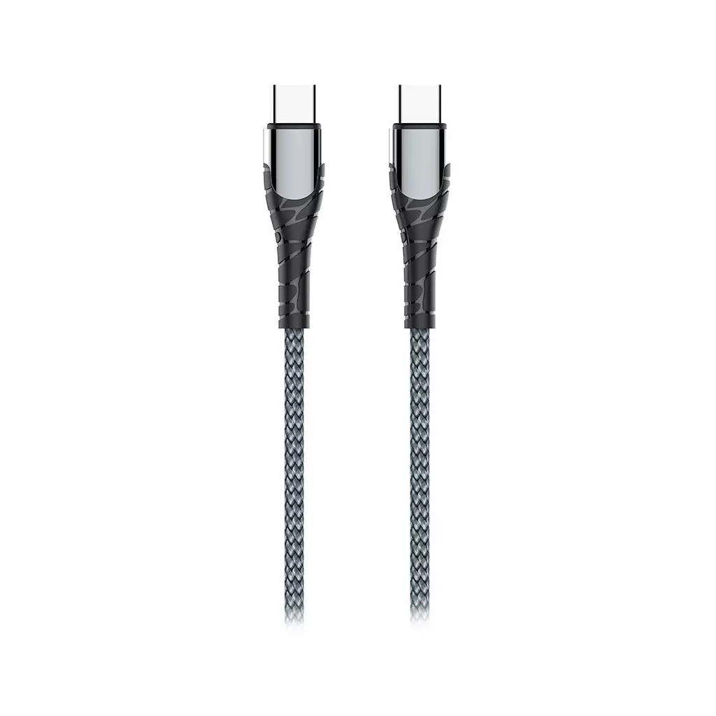 Obrázek produktu Colorway Datový Kabel USB-C/ USB-C/ 3A/ Fast Charging 65W/ 2m/ Šedivý