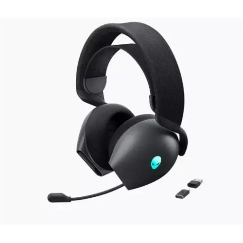 obrázek produktu DELL bezdrátová náhlavní souprava AW725H/ Wireless gaming Tri - mode Headset/ sluchátka + mikrofon/ černá