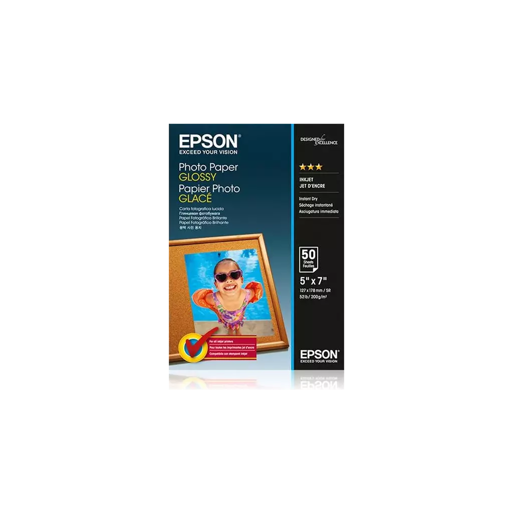 Obrázek produktu Epson Photo Paper Glossy 13x18cm 50 listů C13S042545