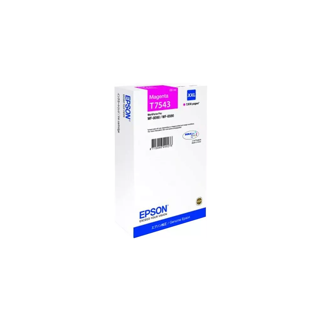 Obrázek produktu Epson WF-8x90 Series Ink Cartridge XXL Magenta C13T754340