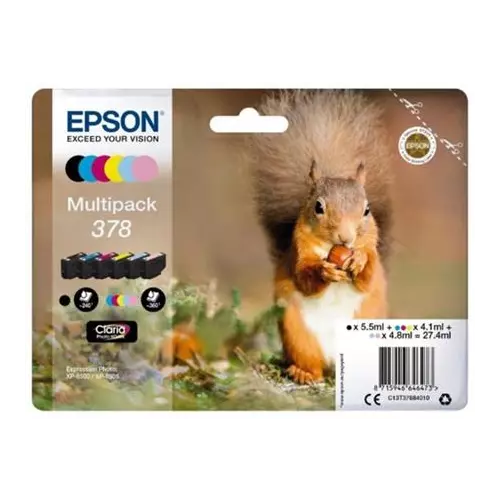 obrázek produktu Epson Multipack 6-colours 378 Claria Photo HD Ink C13T37884010 - originální