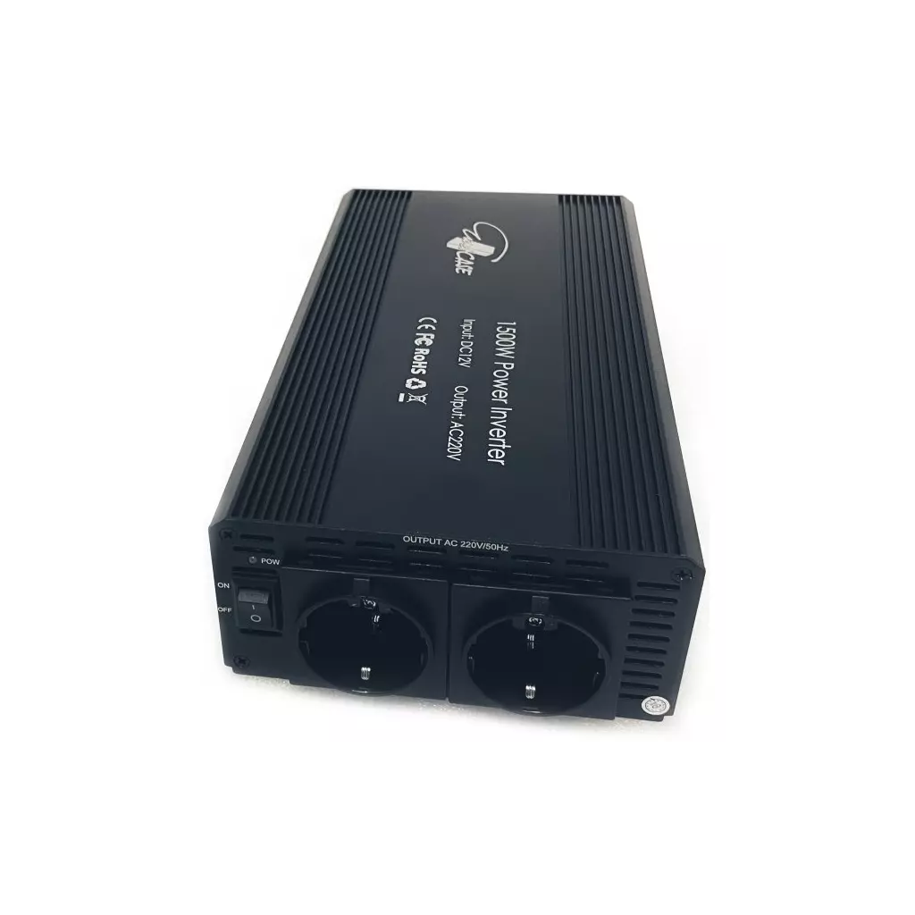 Obrázek produktu Eurocase měnič napětí AC DC 12V 230V 1500W 2x zásuvka