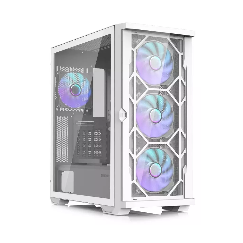 Obrázek produktu Zalman skříň Z10 Duo ATX 4x120 mm ARGB fan 2xUSB 3.0 USB-C tvrzené sklo bílá
