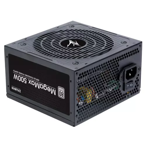 obrázek produktu Zalman zdroj MegaMax 500W ATX akt. PFC 120mm ventilátor 80PLUS