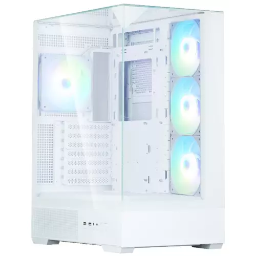 obrázek produktu Zalman skříň P40 Prism Plus midT 4x120mm ARGB fan 2xUSB 3.0 USB-C panoramatická bílá