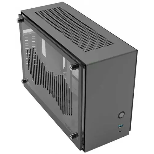 obrázek produktu Zalman skříň M2 Mini / mini tower / ITX / 80 mm fan / USB 3.0 / USB 3.1 / riser card / prosklené bočnice / antracitová
