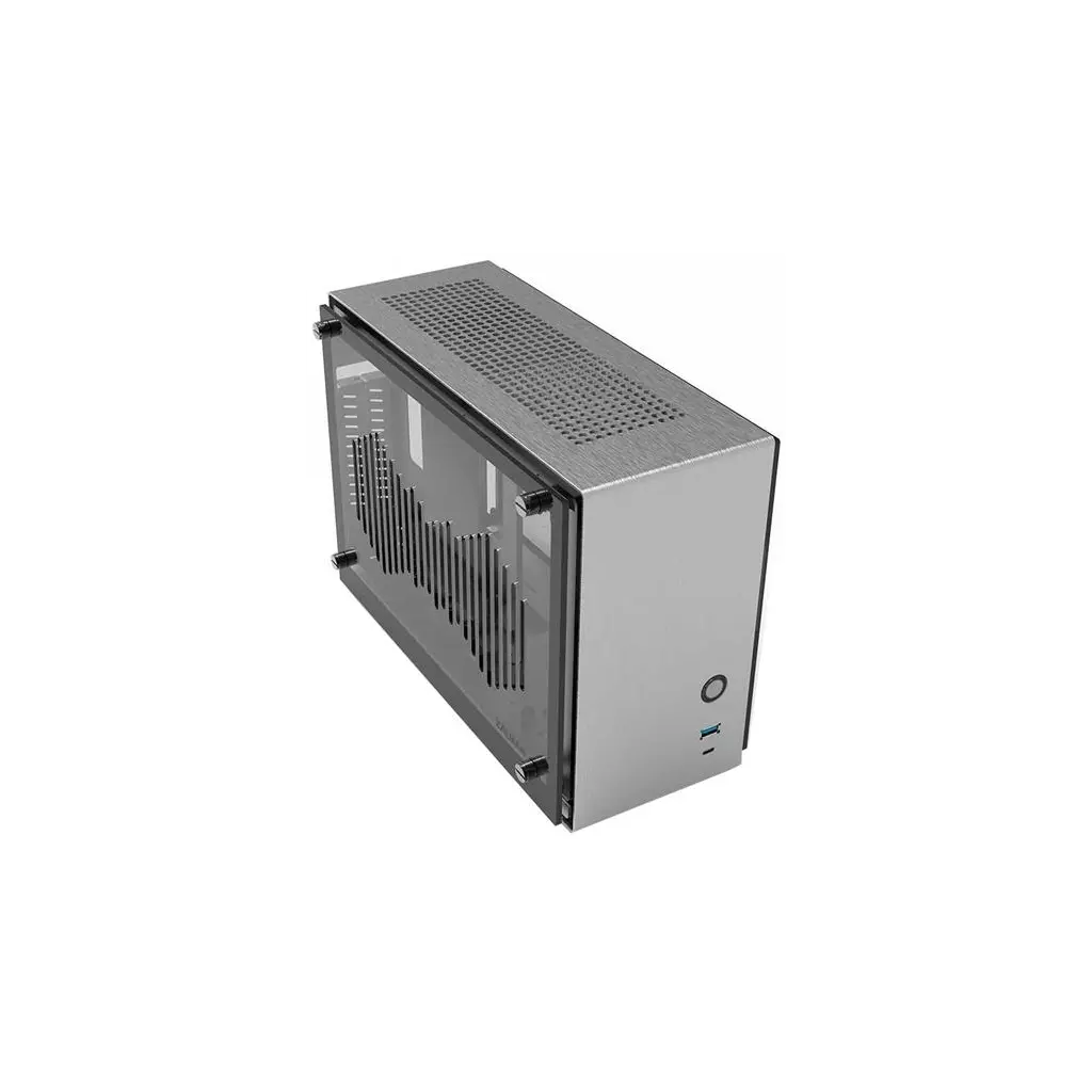 Obrázek produktu Zalman skříň M2 Mini / mini tower / ITX / 80 mm fan / USB 3.0 / USB 3.1 / riser card / prosklené bočnice / stříbrná
