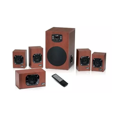 obrázek produktu Genius repro SW-HF 5.1 4600 Ver. II/ 5.1/ 120W/ Dřevěné/ Dálkový ovladač