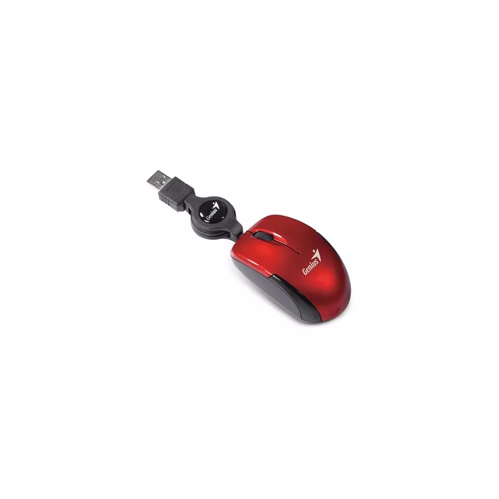 Obrázek produktu Genius Micro Traveler V2 drátová 1200 dpi USB červená