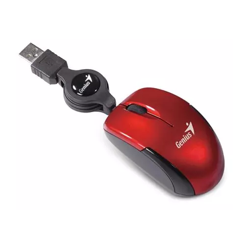 obrázek produktu Genius Micro Traveler V2 drátová 1200 dpi USB červená