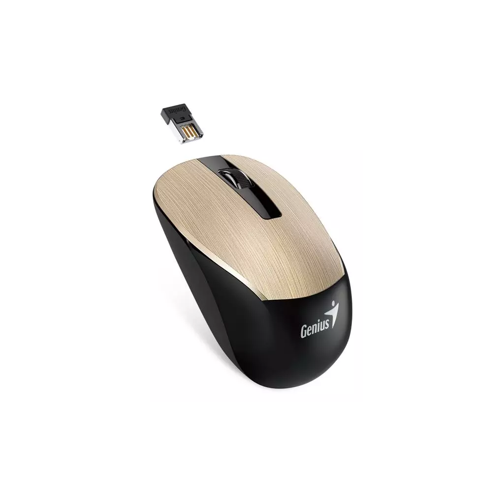 Obrázek produktu Genius NX-7015 1600 dpi Blue-Eye senzor bezdrátová zlatá