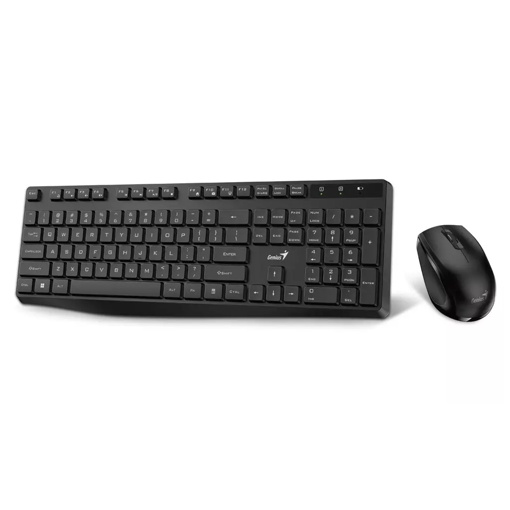 Obrázek produktu Genius KM-8206S bezdrátový set 2,4GHz multimediální tichá USB černá CZ+SK layout