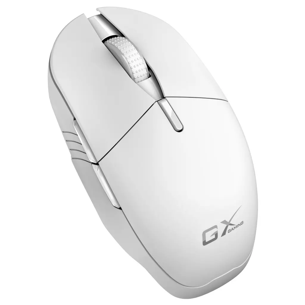 Obrázek produktu Genius GX Gaming Scorpion M8250 AI White duální BT+2 4GHz 3200 dpi bezdrátová Copilot 6tlačítková dobíjecí RGB bílá