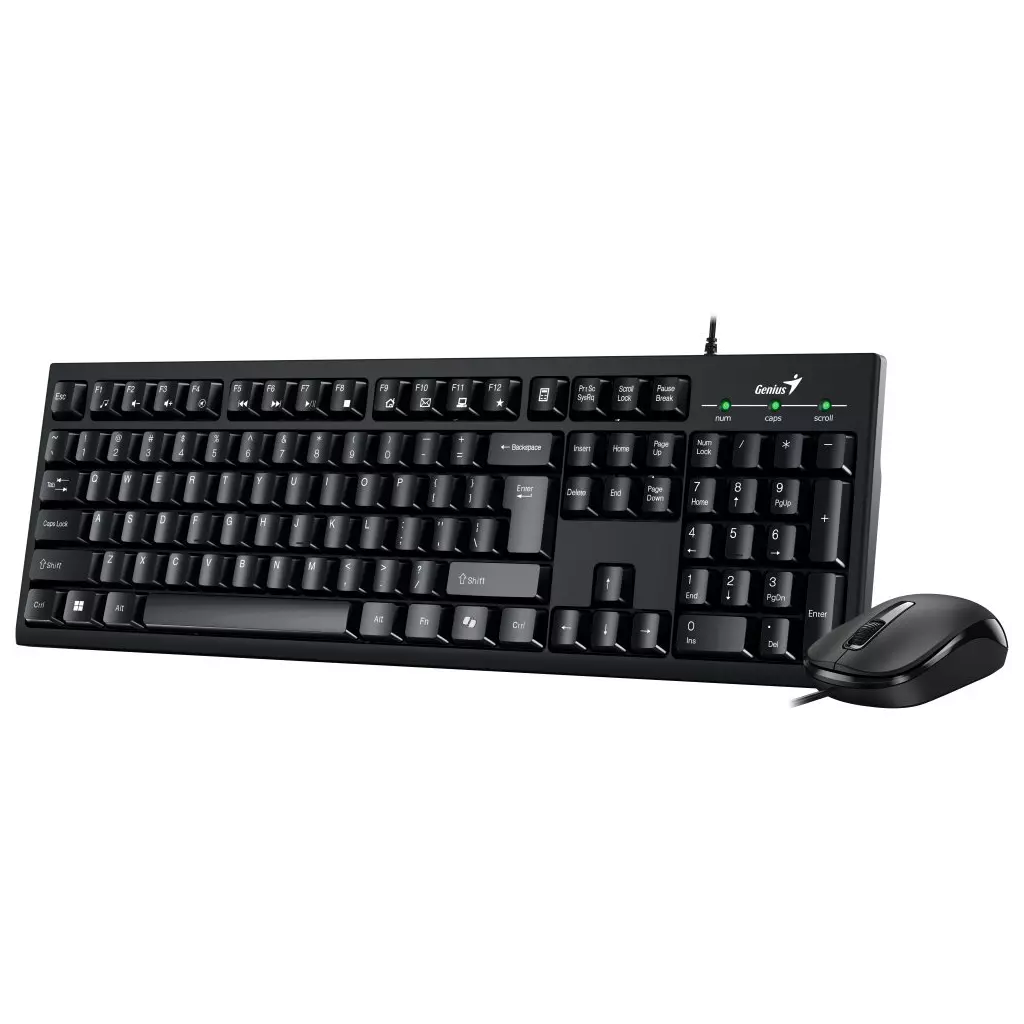 Obrázek produktu Genius KM-100SE Drátový set Copilot USB černá CZ+SK layout