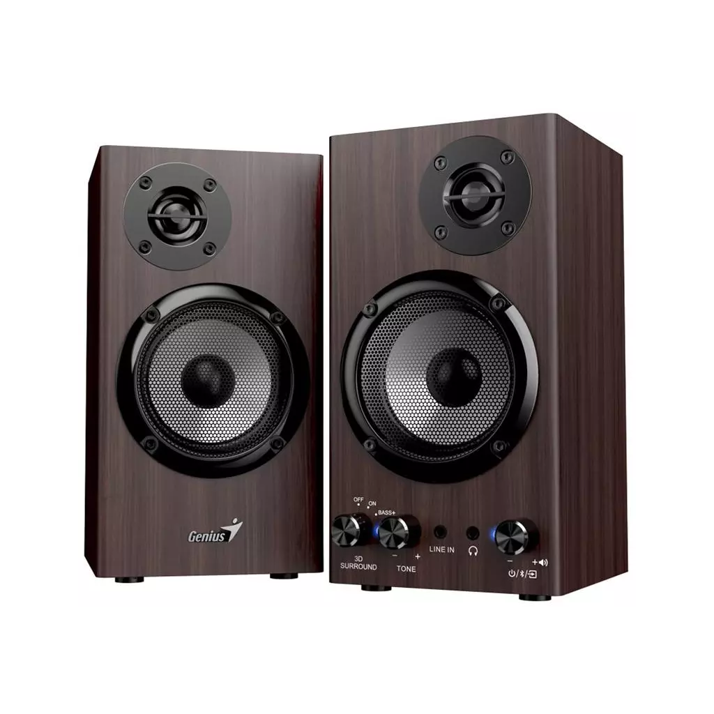 Obrázek produktu Genius repro SP-HF520BT Dark Brown 2.0 Bluetooth 5.3 20W Dřevěné tmavě hnědé