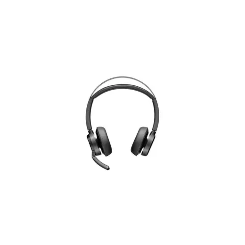 obrázek produktu HP Poly Voyager Focus 2 MS Teams bezdrátová náhlavní souprava, USB-A C adaptér, stereo, nabíjecí stojánek