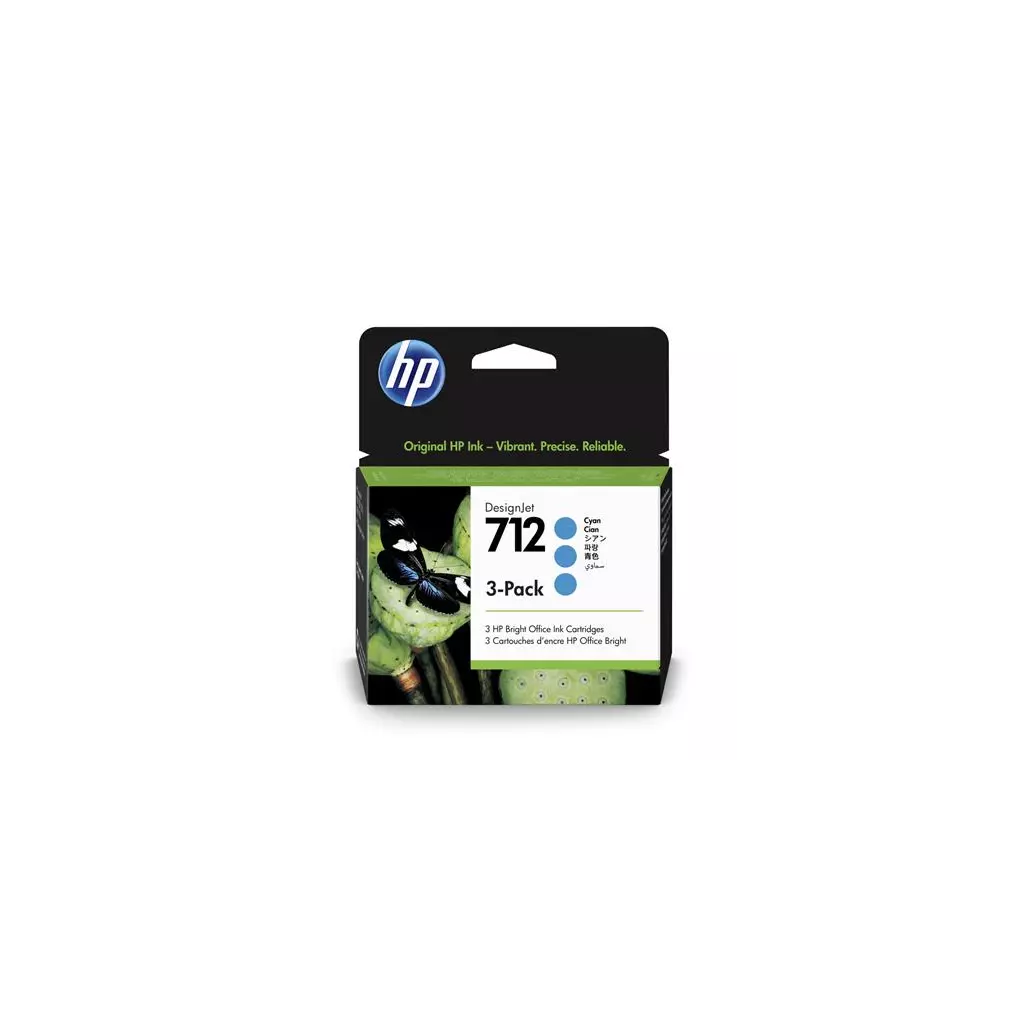 Obrázek produktu HP 712 3-Pack 29-ml Cyan DesignJet Ink Cartridge