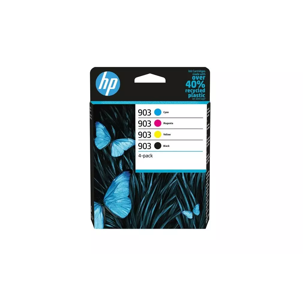 Obrázek produktu HP 903 CMYK (6ZC73AE, černá, azurová, žlutá, purpurová) - inkoust pro HP OfficeJet 6950/6960/6970 AIO, 4pack
