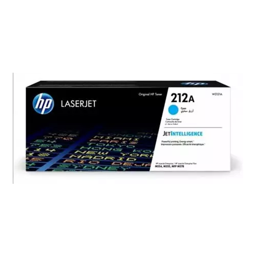 obrázek produktu HP 212A (W2121A, azurová) - toner pro HP CLJ Enterprise M554, M555, M578, 4.500 str.