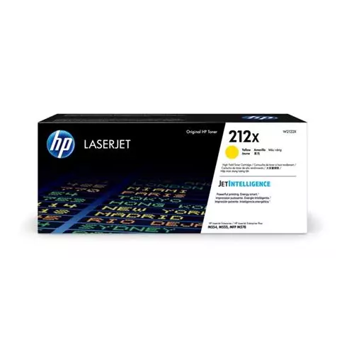 obrázek produktu HP 212X (W2122X, žlutá) - toner pro HP CLJ Enterprise M554, M555, 10.000 str.