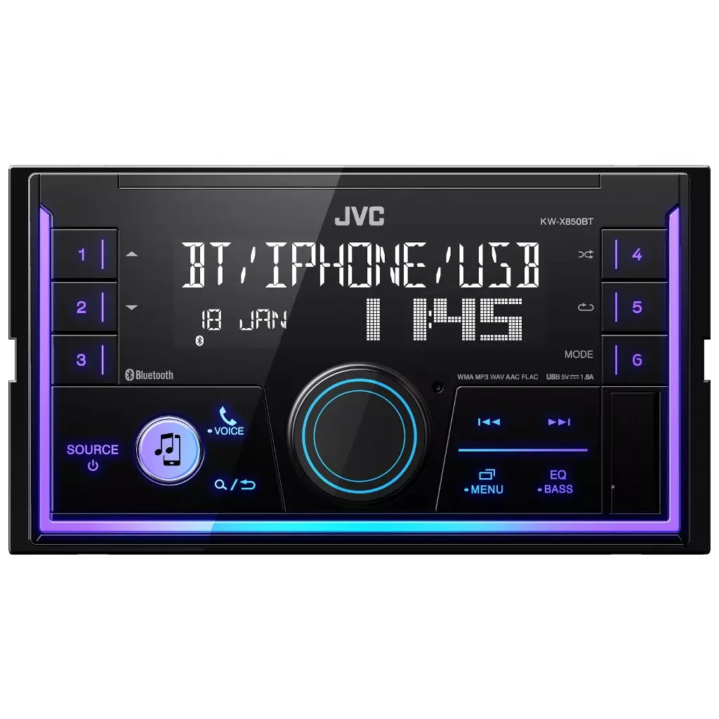 Obrázek produktu JVC KW-X850BT 2DIN autorádio s USB/MP3/BT 