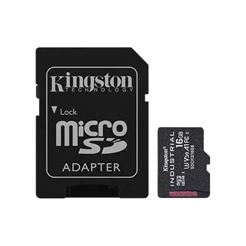 obrázek produktu Kingston 16GB microSDHC Industrial C10 A1 pSLC s adaptérem 