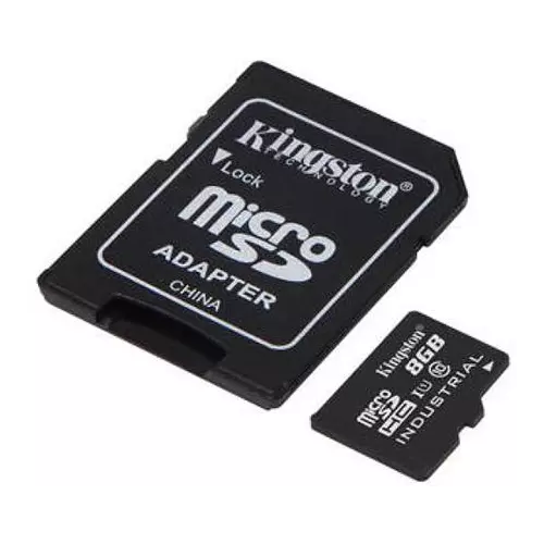 obrázek produktu Kingston  8GB microSDHC Industrial C10 A1 pSLC s adaptérem