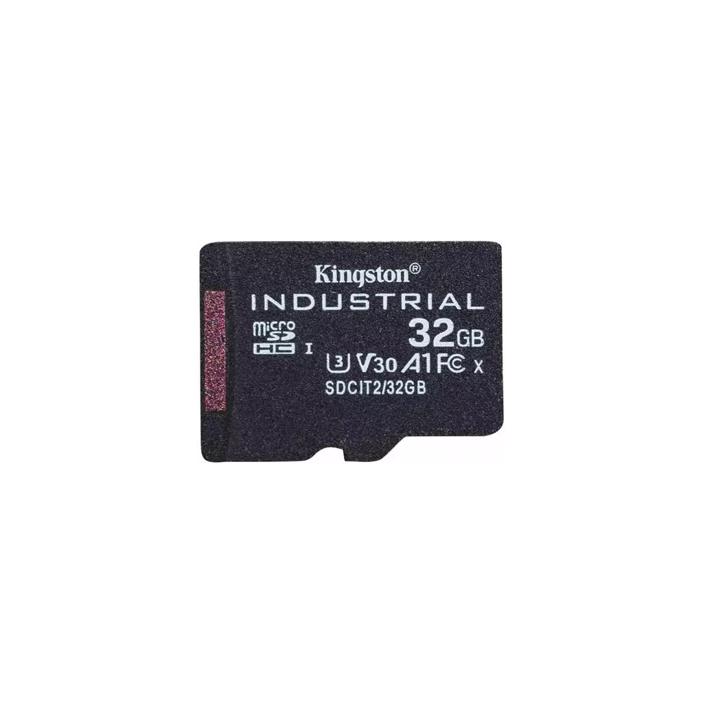 Obrázek produktu Kingston MicroSDHC karta 32GB Industrial C10 A1 pSLC Card Single Pack