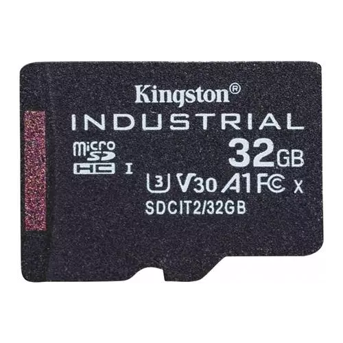 obrázek produktu Kingston MicroSDHC karta 32GB Industrial C10 A1 pSLC Card Single Pack