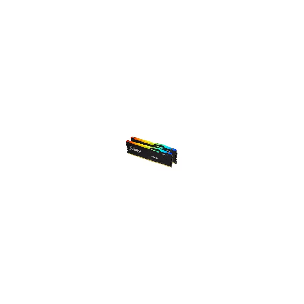Obrázek produktu Kingston DIMM DDR5 64GB (Kit of 2) 6400MT s CL32 Non-ECC FURY Beast RGB EXPO, Černá
